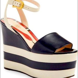 Gucci Sally platform wedges